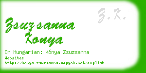 zsuzsanna konya business card