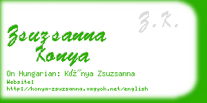 zsuzsanna konya business card